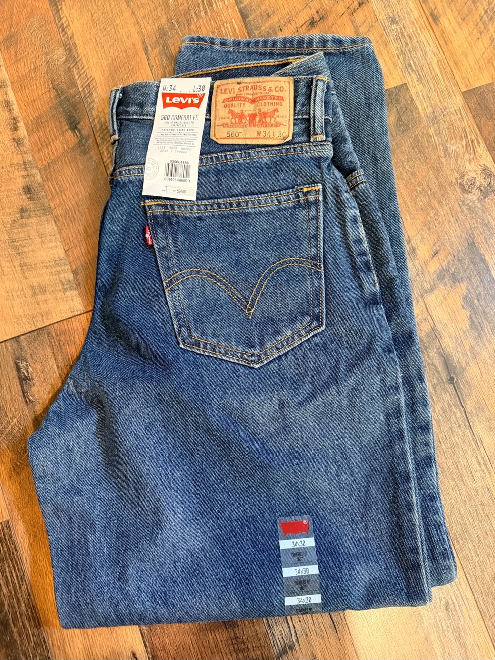 Levi's Men's Relaxed Fit Jeans in Blue Denim